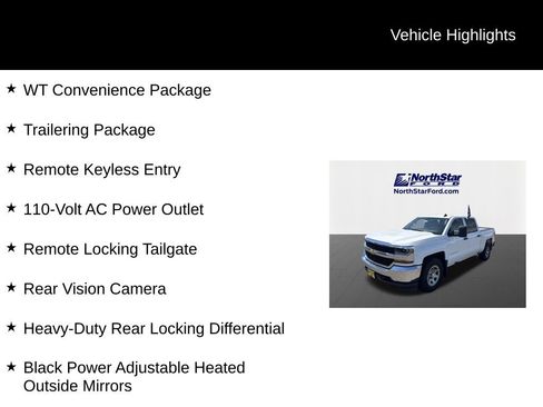 Used 2017 Chevrolet Silverado 1500 W/T w/ WT Convenience Package AWD/4WD image 29