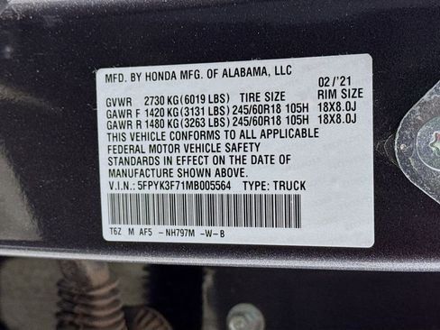 Used 2021 Honda Ridgeline RTL-E image 32