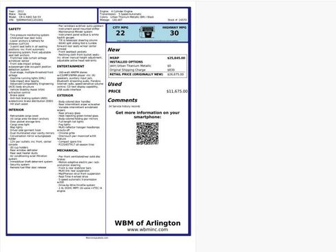 Used 2012 Honda CR-V EX image 2