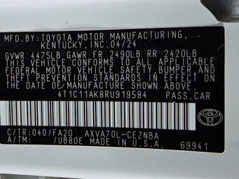 Certified 2024 Toyota Camry LE image 21