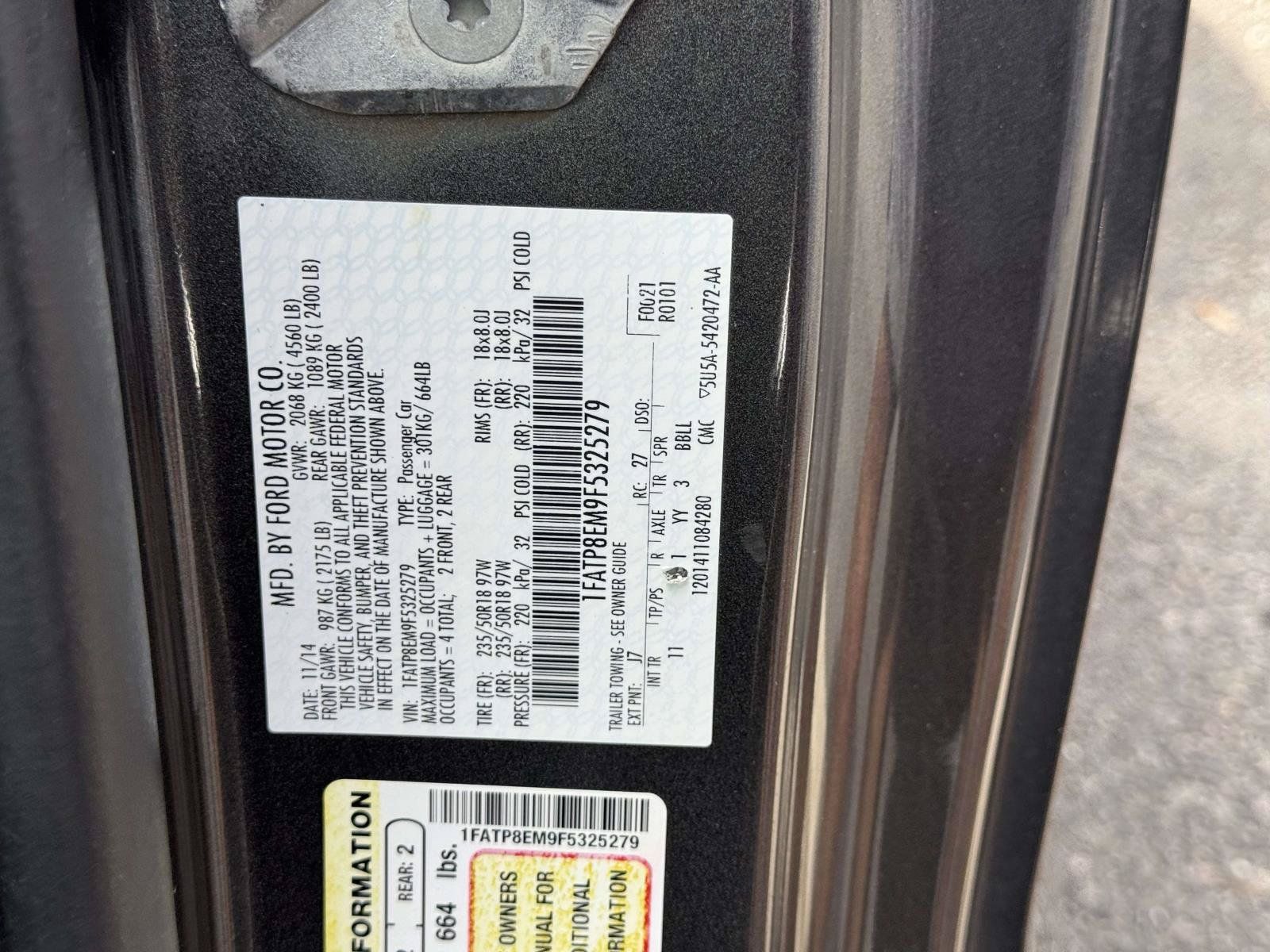 Used 2015 Ford Mustang Convertible w/ Equipment Group 051A RWD image 13