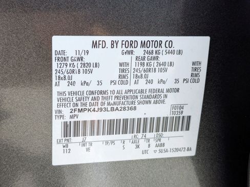 Used 2020 Ford Edge SEL w/ Cold Weather Package AWD/4WD image 36