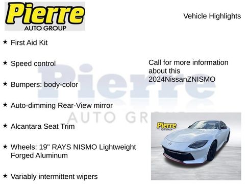 Used 2024 Nissan Z NISMO w/ Floor Mat Package RWD image 5