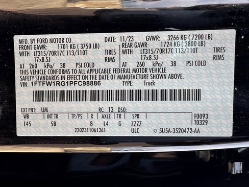 Used 2023 Ford F150 Raptor w/ Blue Interior Package image 32