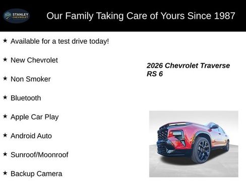 New 2026 Chevrolet Traverse RS w/ LPO, Floor Liner Package image 9