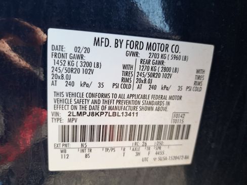 Used 2020 Lincoln Nautilus Reserve w/ Equipment Group 201A image 34