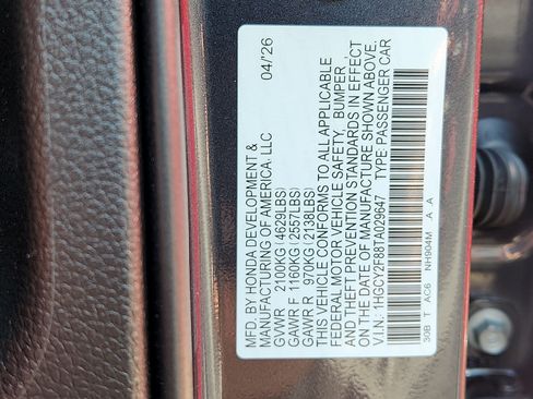 New 2026 Honda Accord Touring image 15
