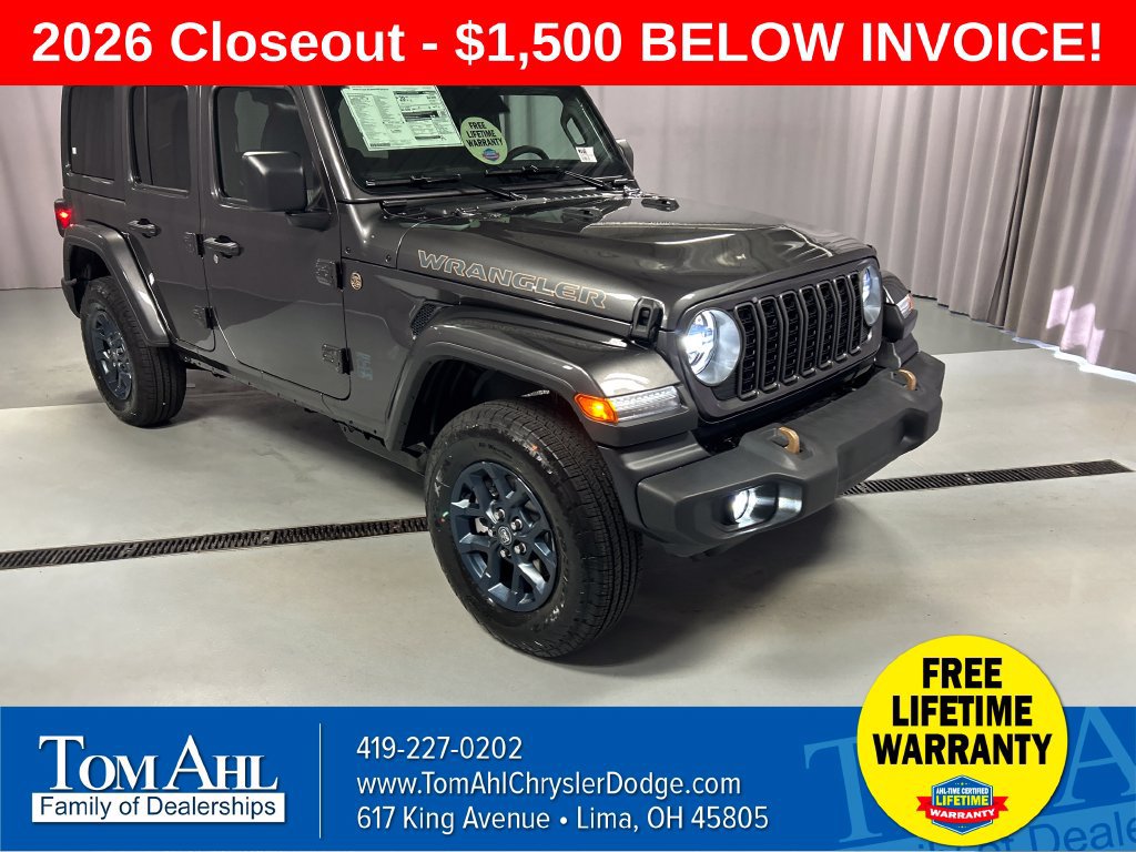 New 2026 Jeep Wrangler Unlimited Sport AWD/4WD 360° Tour