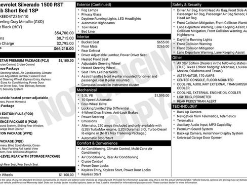 New 2026 Chevrolet Silverado 1500 RST w/ RST All Star Premium Package AWD/4WD image 11