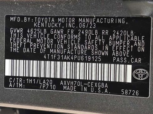 Certified 2023 Toyota Camry XLE w/ Navigation Package FWD image 34