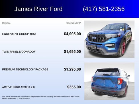 Used 2022 Ford Explorer ST w/ Equipment Group 401A AWD/4WD image 5