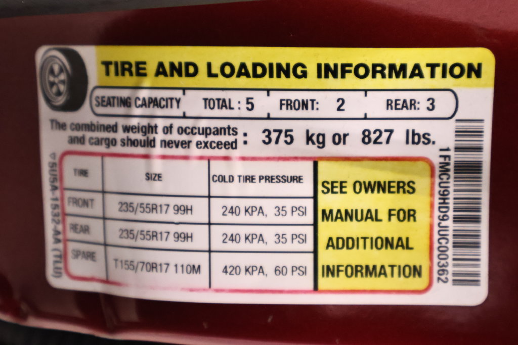 Certified 2018 Ford Escape SEL AWD/4WD image 37