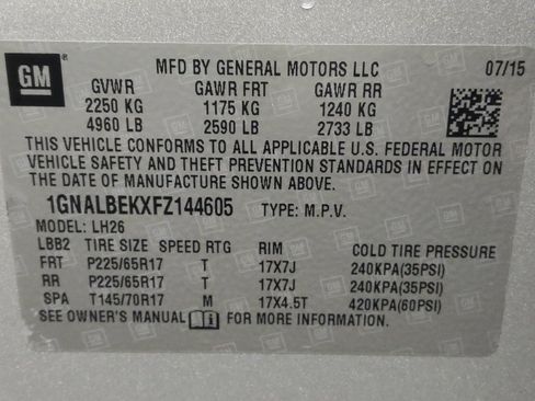 Used 2015 Chevrolet Equinox LT w/ Driver Convenience Package FWD image 33