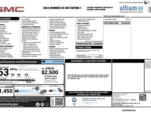 Used 2024 GMC Hummer EV 3X AWD/4WD image 4