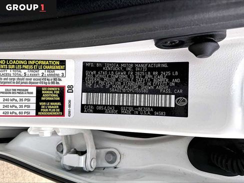 Used 2023 Lexus ES 350 w/ Premium Package FWD image 34