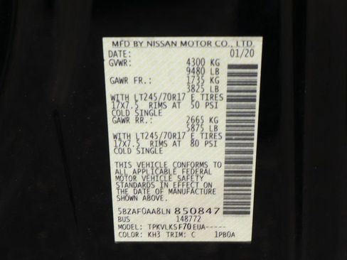 Used 2020 Nissan NV 3500 SL RWD image 46
