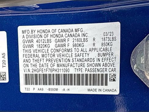 Used 2023 Honda Civic EX image 31