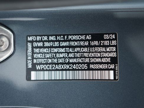 Used 2024 Porsche 718 Boxster Spyder RS w/ Light Design Package image 41