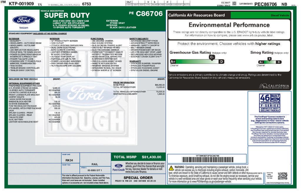 Used 2023 Ford F350 Lariat w/ Tow Technology Package AWD/4WD image 39
