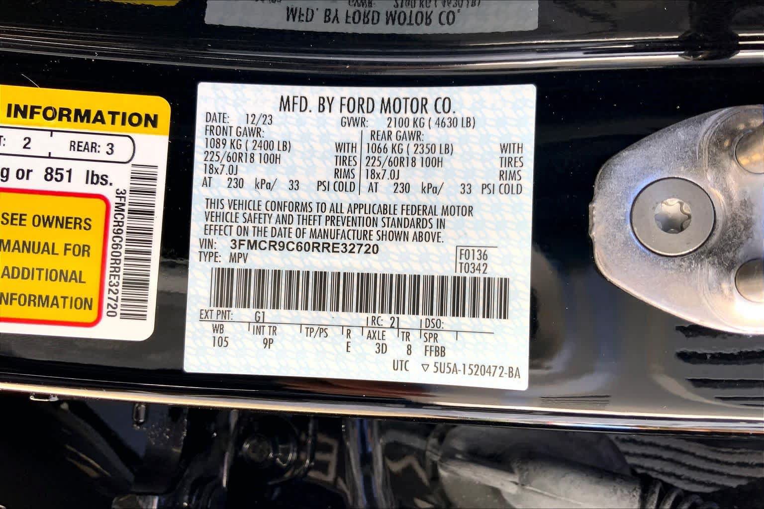 Used 2024 Ford Bronco Sport Outer Banks AWD/4WD image 32
