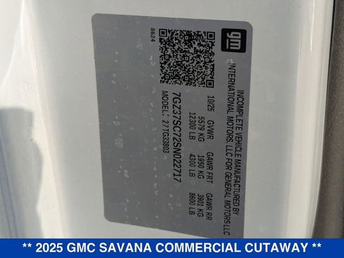 New 2025 GMC Savana 3500 Work Van w/ Power Convenience Package image 25