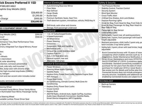 Used 2018 Buick Encore Preferred image 6