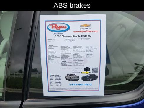 Used 2007 Chevrolet Monte Carlo SS w/ Silver Rally Stripe Package FWD image 13