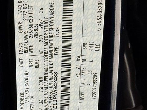 Certified 2023 Ford F150 Lightning XLT w/ Equipment Group 312A High AWD/4WD image 51