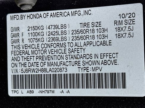 Used 2020 Honda CR-V EX-L image 12