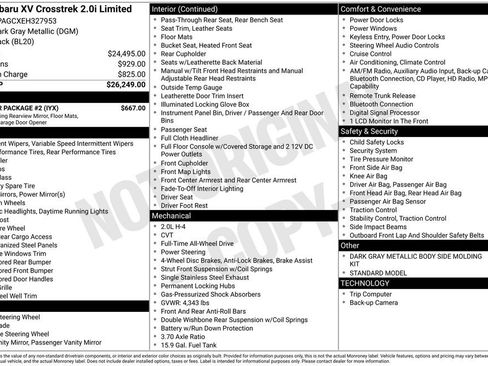 Used 2014 Subaru Crosstrek 2.0i Limited w/ Popular Package #2 image 4