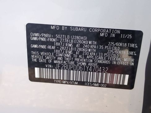 New 2026 Subaru Outback Limited image 36