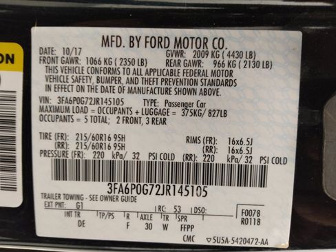 Used 2018 Ford Fusion S image 33