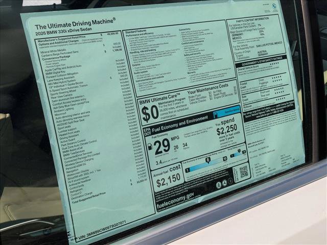 Used 2026 BMW 330i xDrive Sedan w/ Convenience Package AWD/4WD image 19