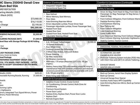 Used 2025 GMC Sierra 2500 Denali w/ Denali Reserve Package image 62