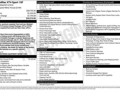 Certified 2023 Cadillac XT4 Sport FWD image 7