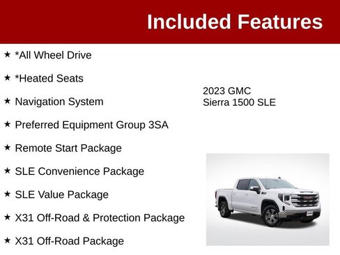 Used 2023 GMC Sierra 1500 SLE AWD/4WD image 3