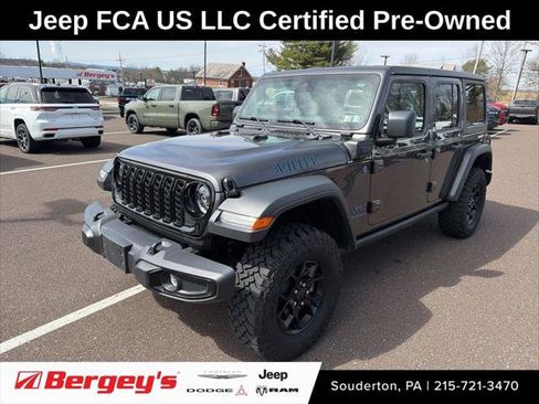 Certified 2025 Jeep Wrangler Unlimited Sport S 4xe AWD/4WD image 1