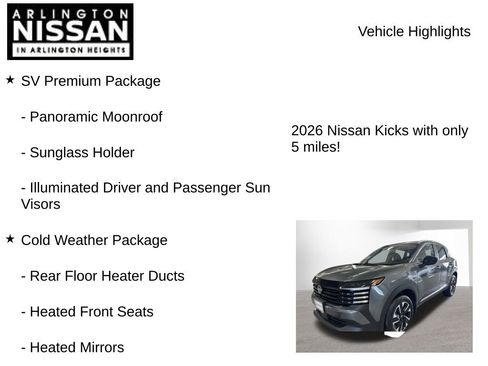 New 2026 Nissan Kicks SV w/ SV Premium Package image 8