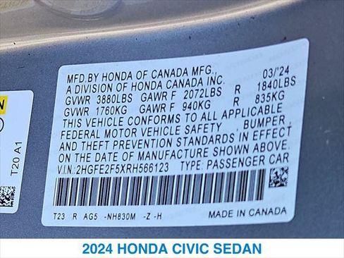 Used 2024 Honda Civic Sport image 26