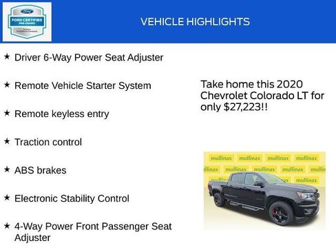 Used 2020 Chevrolet Colorado LT w/ Redline Special Edition AWD/4WD image 19