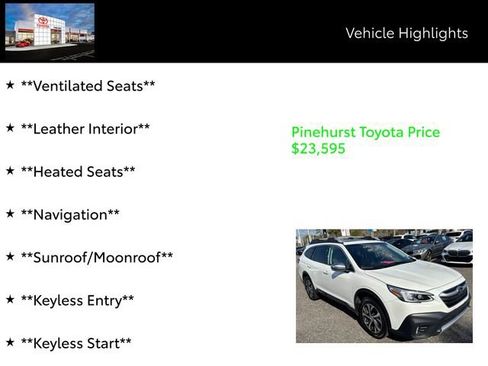 Used 2020 Subaru Outback Touring w/ Popular Package #2 image 13