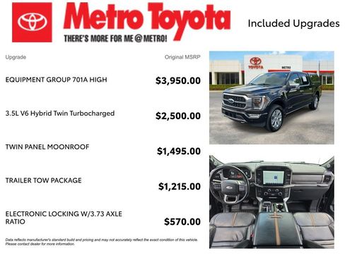 Used 2023 Ford F150 Platinum w/ Equipment Group 701A High AWD/4WD image 4
