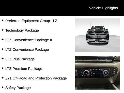 New 2026 Chevrolet Silverado 1500 LTZ w/ LTZ Premium Package AWD/4WD image 17