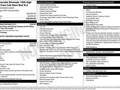 Used 2019 Chevrolet Silverado 1500 High Country w/ Z71 Off-Road Package