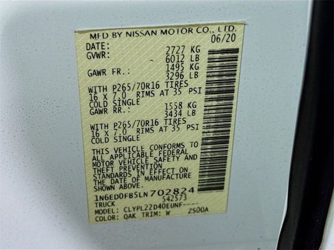 Used 2020 Nissan Frontier SV image 34