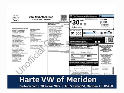 Used 2023 Nissan Altima 2.5 SR w/ SR Premium Package