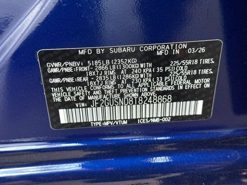 New 2026 Subaru Crosstrek 2.5i Limited AWD/4WD image 28