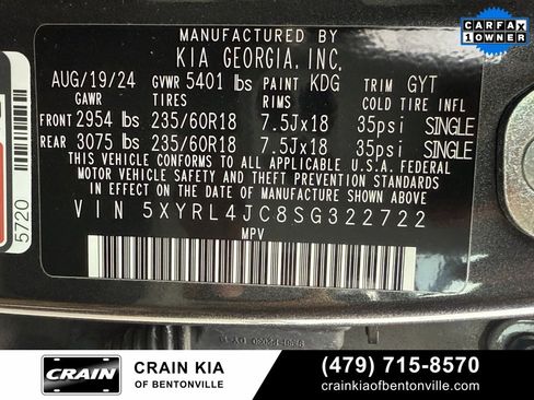 Certified 2025 Kia Sorento S w/ Panoramic Sunroof Package image 37