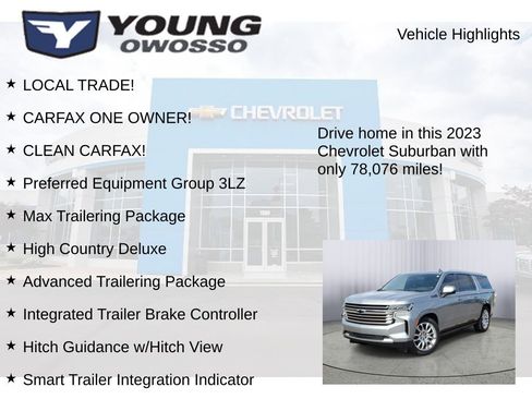 Used 2023 Chevrolet Suburban High Country AWD/4WD image 8
