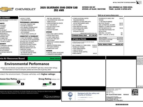 Used 2025 Chevrolet Silverado 2500 ZR2 w/ Technology Package AWD/4WD image 2
